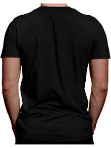 Basic Beer Glass Cotton T-Shirt Round Neck Shirt GPJ1 - màu đen - Xem 2