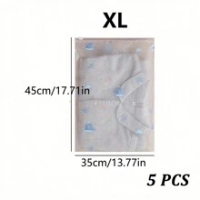 10 件鲸鱼印花旅行收纳袋，透明 PVC 衣物分类袋，防水拉链内衣打包袋，透明密封内衣收纳袋，旅行行李打包袋旅行背包旅行包行李箱旅行装备返校搬家袋收纳袋返校用品 - 白色 - 查看 13