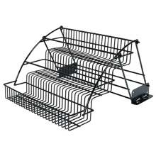 WANLECY 3 Tier Pull Down Cabinet Spice Rack Organizer Metal Storage Shelf For Kitchen - Black - View 11