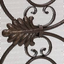 MERAX Fireplace Screen Distressed Fireplace Screen Decorative Flat Guard, Handcrafted Wrought Spark Guard Cover For Living Room, Pet Safe Fence, Easy Assemble - Đen + Vàng - Xem 4