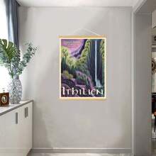 BAEMEFLE Vintage Middle-Earth Travel Poster, Solid Color Pattern, Map Theme, High-Quality Art Print, Suitable For Travelers Home Decor Series - Multicolor - View 27