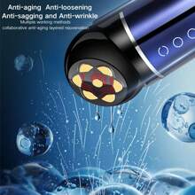 红光RF面部美容仪家用面部射频美容仪嫩肤精华导入仪射频提拉紧致肌肤改善美容仪，适合所有肤质，女性的节日礼物， - 彩色 - 查看 6