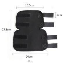 1 Pair Pet Knee Pads, Dog Leg Protector, Injury Protection Adjustable Wrap (2pcs) - Black - View 12