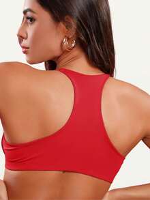 DOUBLE MICROFIBER SWIMMING BRA - Đỏ - Xem 6