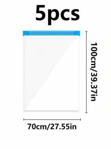 20pcs Vacuum Compression Bags, Vacuum Storage Bags, Luggage Organizer Bags, Travel Clothes Storage, Zipper Bags, Space Saver Bags, Travel Compression Bags, Reusable Packing Bags, Bedding Compressor Bags, Home Vacuum Sealer Bags, Saving Space For Cruise Travel Accessories, Suitable For Clothes, Blankets, Mattresses, Down Quilts, Pillows, Saving 80% Of Clothing Storage Space, Compression Sealed For Closet Storage, Home Travel - Multicolor - View 21