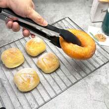 Red/Black Multi-Size Silicone Food Tongs, Kitchen Food Tongs, Stainless Steel Kitchen Grill Tongs, Steak, Bread, Heat Proof Grill Tongs. - One Size - View 5