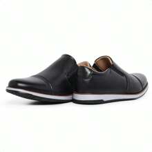 Men's Casual Elastic Shoe - 7220 - 黑色 - 查看 4