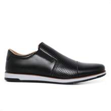 Men's Casual Elastic Shoe - 7220 - 黑色 - 查看 2