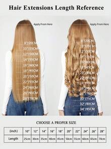 24Inch Synthetic Hair Extensions Invisible Wire No Clips In Hair Extensions Fish Line Hairpieces Hair Extensions Wig For Women Daily Party Use - Multicolor - View 5