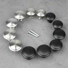 20個金色極簡單孔櫥櫃抽屜拉手，圓形家具把手，適用於櫥櫃與衣櫃門抽屜，迷人極簡櫥櫃拉手，不鏽鋼廚房櫥櫃復古把手，現代櫥櫃浴室門把手，創意廚房抽屜家具五金 - 彩色 - 查看 5