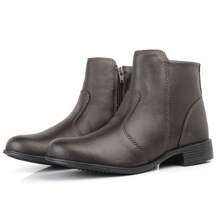 Women's Winter Comfort Zipper Boot Low Heel Women's Bootie - 鏽棕色 - 查看 5
