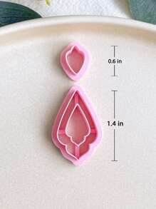 Organic Shape Clay Earring Cutters, Boho Earring Cutters For Polymer Clay - Baby Pink - View 13