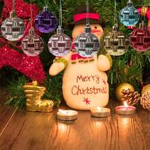 6 mặt dây chuyền trang trí Giáng sinh, mặt dây chuyền trang trí cây thông Noel, dùng để trang trí nhà ngày lễ cây thông Noel, Giáng sinh/đồ trang trí Giáng sinh - Nhiều màu - Xem 2