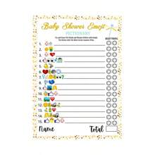 Juegos de ducha - Juego de preguntas con imágenes divertidas, juego de fiesta de ducha creativo y neutro en cuanto al género, juego favorito para adultos en actividades de ducha - Multicolor - Ver 1