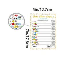 Juegos de ducha - Juego de preguntas con imágenes divertidas, juego de fiesta de ducha creativo y neutro en cuanto al género, juego favorito para adultos en actividades de ducha - Multicolor - Ver 2