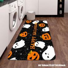 1 件万圣节鬼魂设计防滑加厚舒适家居装饰地垫，圣诞节 - 彩色 - 查看 16