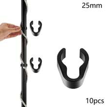 Microphone Accessories10Pcs Mic Cable Clips Flexible ABS Plastic Clips 15/20/25 Mm Universal Microphone Boom Pole Cable Clip Set For Studio Accessories - 25mm - View 1
