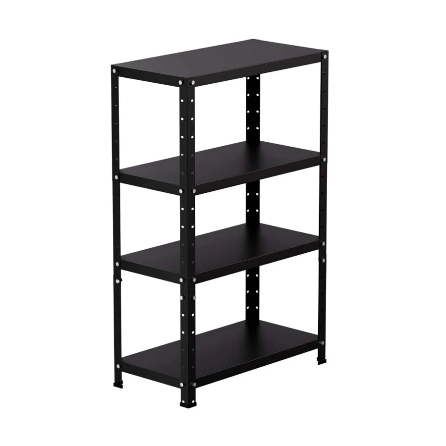 Compact Steel Shelf With 3 Shelves - Capacity 60kg - 95cm X 60cm X 30cm - 黑色 - 查看 1