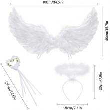 Halloween Devil Angel Wings Holiday Party S/L Adult Dress Up 1PC - Multicolor - View 11