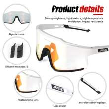 Gafas de ciclismo fotocromáticas ROJAS KAPVOE, gafas de sol transparentes para bicicleta de montaña con transición, para hombres y mujeres
