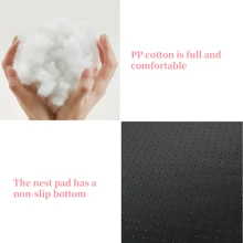 适合室内猫的猫床，可机洗防滑，蓬松花朵猫床可爱，抗焦虑狗床，适合玩具大小的狗，23.62 * 23.62 英寸