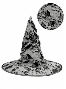 Hat Halloween Costume Party Adults Children Accessories Carnival Holographic Luxury - 刮傷 - 查看 3