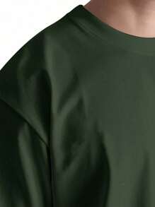 Pitbull Bullylife Basic T-Shirt 100% Cotton Shirt GPJ1 - 軍綠色 - 查看 3