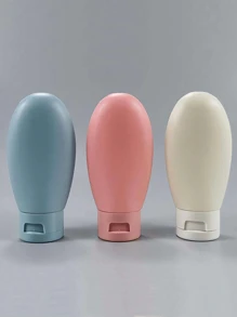 3 件装旅行便携式可再填充瓶，紧凑型化妆品、洗发水和乳液分配器套装，非常适合假期 - 彩色 - 查看 8