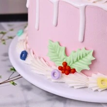 1pc Christmas Holly Leaf Silicone Mold For Craft Clay Decorating Christmas Christmas DecorChristmas Decorations Christmas Gifts - Grey - View 4