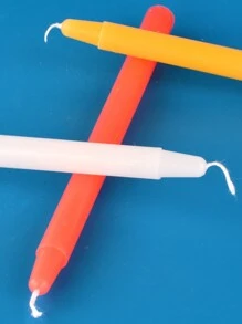 10pcs Long-Stemmed Common Household Lighting Candles, Smokeless And Odorless, White & Red Emergency Cylindrical Candles For Creating Atmosphere And Decoration - Ideal Choice For Bars And Western Restaurants. Romantic Dinner Candles Suitable For Weddings, Birthday Parties, And Power Outages As Home Decorations.Halloween,Spooky,Autumn,Festival,Holiday Christmas,Winter,Holiday,Festival,Room Decor,Gifts - Multicolor - View 6