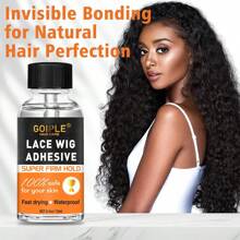 Pegamento súper fuerte para pelucas GOIPLE, adhesivo impermeable para pelucas frontales de encaje, agente de unión invisible, pegamento transparente para pelucas de secado rápido - Pegamento para peluca - Ver 7
