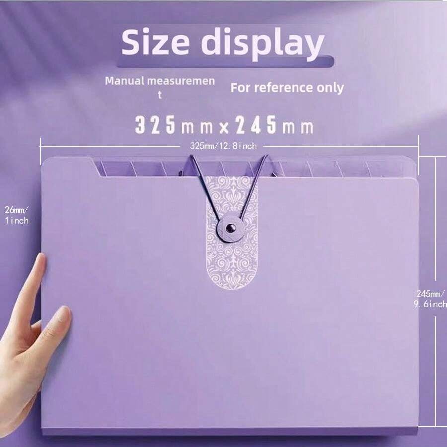 A4 Multi-Layer File Folder, Transparent Insert Page, Cute Design For ...
