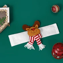 1 pieza Decoración navideña con hebilla en forma de muñeca creativa y linda, hebilla colgante decorativa navideña para ventana de hotel y restaurante