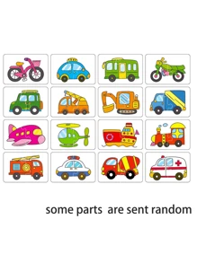 Christmas Decoration 1 Pc Children's Puzzle Baby Matching Card Early Education Cognitive Card, Vegetables And Fruits, Transportation, Daily Necessities, Animal Cognitive Puzzle Boys And Girls Toys School, Student,Stationery,School Supplies