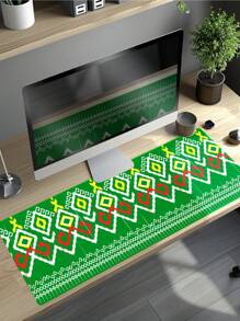 1 件几何图案橡胶游戏鼠标垫适用于台式电脑/笔记本电脑、办公室使用 - 紅色 - 查看 7