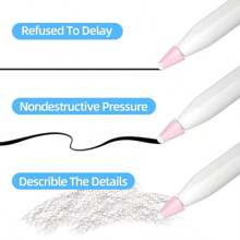 Compatible With Apple Pencil Tips Cover, Silicone Fiber Nibs Case, Writing Noiseless Non-Slip Silicone Fiber Nib Cap Case Compatible With Apple Pencil 2 Generation And 1st Gen (Mix)