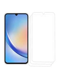 3 miếng dán màn hình siêu mịn, độ cứng 9H, chống mồ hôi, độ nét cao, kính cường lực trong suốt bảo vệ màn hình tương thích với Galaxy S21/S22/S23/S24 Ultra/S24 FE - Trong sáng - Xem 8