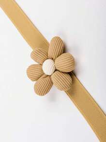 1pc Khaki Floral Decorative Tie-Back Curtain Clip - Khaki - View 9