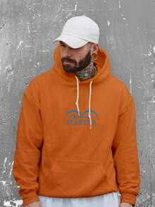 Cold Blouse Men's Kangaroo Sweatshirt Adult Navy One P. Anime Various Colors 7093 - 橘色 - 查看 1