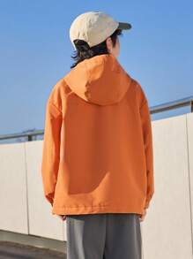 Balabala 男童外套儿童2024新款春秋中大童连帽防风儿童护身服潮 - 紅色 - 查看 3