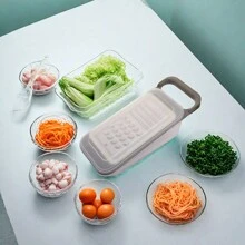 1 件多功能蔬菜切碎机、切片机、切丁机适用于洋葱、土豆、西红柿、黄瓜、胡萝卜