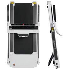 Cinta de correr compacta y portátil; Eléctrica motorizada de 3,5 HP; 14 km/h; Máquina de correr motorizada media de 330 libras; Plegable para gimnasio en casa, fitness, entrenamiento, trote y caminata; Altavoz Bluetooth APP FITIME - Tipo de Enchufe B USA (110-127V) - Ver 1