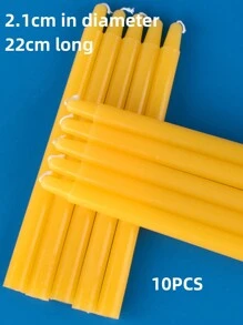 10pcs Long-Stemmed Common Household Lighting Candles, Smokeless And Odorless, White & Red Emergency Cylindrical Candles For Creating Atmosphere And Decoration - Ideal Choice For Bars And Western Restaurants. Romantic Dinner Candles Suitable For Weddings, Birthday Parties, And Power Outages As Home Decorations.Halloween,Spooky,Autumn,Festival,Holiday Christmas,Winter,Holiday,Festival,Room Decor,Gifts - Multicolor - View 10
