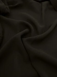 女士时尚休闲系带高档端庄长袖连衣裙