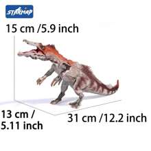 [Tem certificado infantil] Brinquedo modelo de dinossauro realista, estatueta de animal selvagem, brinquedo sensorial e presente de festa, adequado para decoração de quarto de crianças ou meninas e meninos