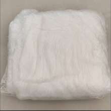 Washable High Elastic Down Composite Lining Fabric For Clothing And Bedding Products. Soft Silk-Like Regenerated Polyester Faux Silk Used For Garment And Home Textile Filling. - White - View 8