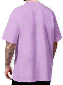 Basic T-Shirt Caveira Surf Beach 100% Cotton Shirt GPJ1 - 中紫紅色 - 查看 2