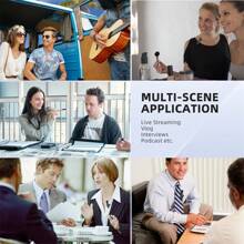 K11 2.4GHz Wireless Lavalier Microphone Noise Reduction Mic Type C Charging For Live Broadcast Recording - 黑色 - 查看 5