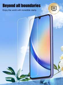 3 miếng dán màn hình siêu mịn, độ cứng 9H, chống mồ hôi, độ nét cao, kính cường lực trong suốt bảo vệ màn hình tương thích với Galaxy S21/S22/S23/S24 Ultra/S24 FE - Trong sáng - Xem 4