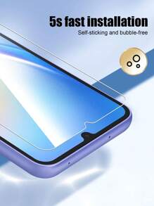 3 miếng dán màn hình siêu mịn, độ cứng 9H, chống mồ hôi, độ nét cao, kính cường lực trong suốt bảo vệ màn hình tương thích với Galaxy S21/S22/S23/S24 Ultra/S24 FE - Trong sáng - Xem 5